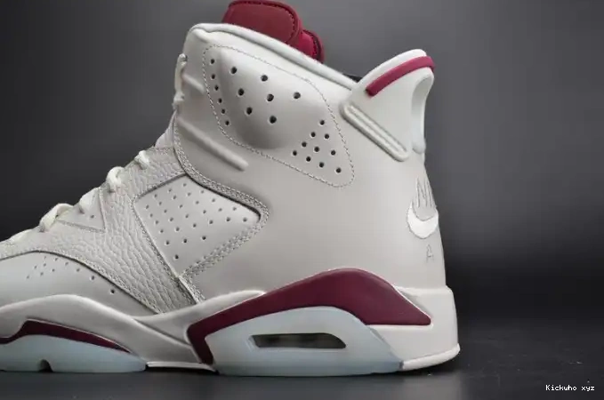 6 Retro Jordan Air white 384664-116 Maroon 0516